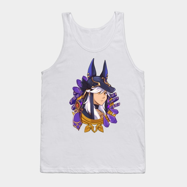 Genshin Badges - Cyno Tank Top by Hayde